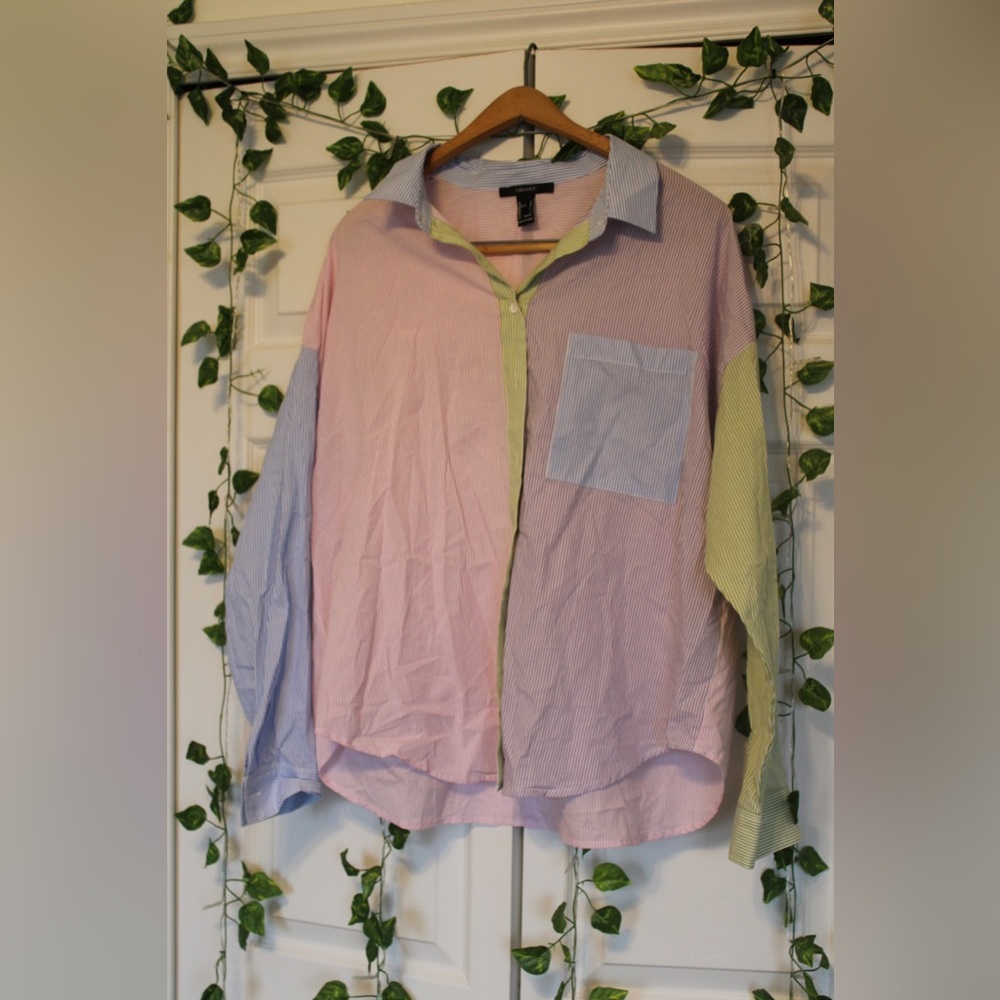 Multi Colored Button Up